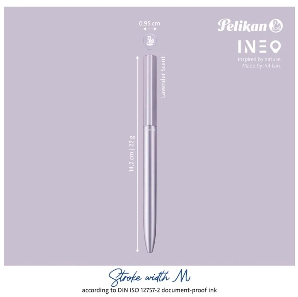 ❤️BUY 10 GET 5 FREE  Sleek Silver Pen Pelikan Ineo Ballpoint Pen